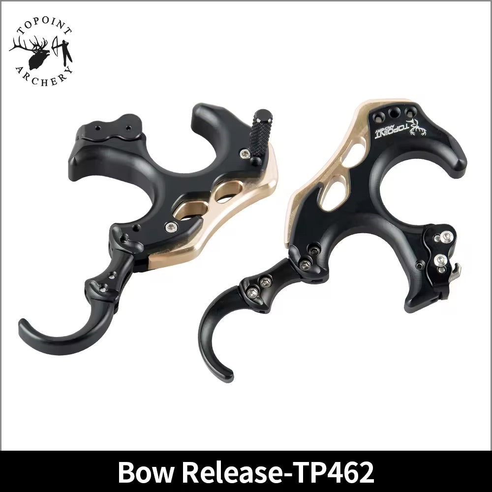 Tension Bow Release3 Or 4 Finger Aluminum Release Aid Automatic Archery Caliper For Target Compound Bow