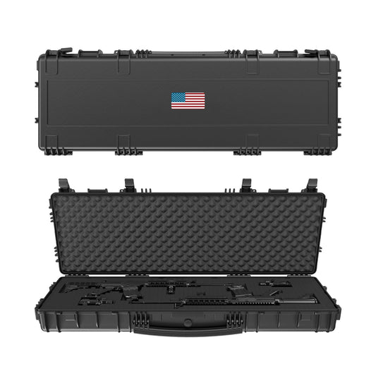 47" Tactical Hard Rifle Case, Waterproof & Shockproof w/ Foams