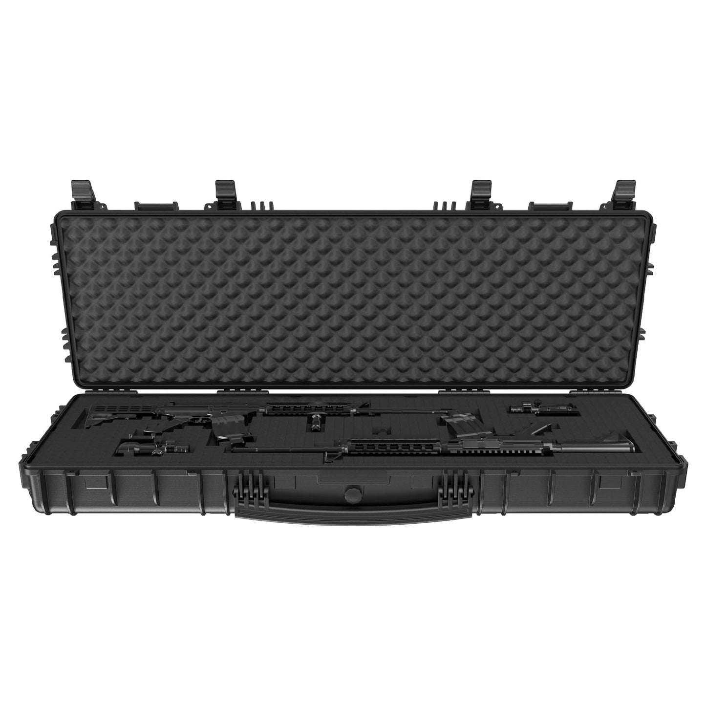 47" Detachable Tactical Hard Rifle Case, Waterproof & Shockproof w/ Foams